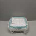 2 Pack Dishpan for Washing Dishes, 2.4Gal/9L Wash Basin with Draining Plug Carry Handles, Collapsible Bucket for Cleaning, Portable Sink, Foldable Plastic Tub (Green and Grey)