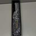 Lanvier 1 Inch Extra Long Hair Curling Iron with Ceramic Tourmaline Barrel, Professional Hair Curler up to 450°F with Dual Voltage for Worldwild Use, Hair Waving Style Tool for Girls & Women–Black