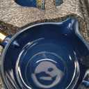 LURRIER Porcelain Chinese Gongfu Tea Set,Portable Teapot Set with 360 Rotation Tea maker and Infuser,Portable All in One Gift Bag for Travel,Home,Gifting,Outdoor and Office (Floral Blue)