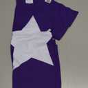 Big White Star T-Shirt T-Shirt Purple, M