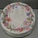 30PCS Floral Oval Paper Plates Party Supplies 10"12" Large Oval Dinner Plates Floral Party Plates Bulk for Holiday Bridal Shower Wedding Tea Party Supplies