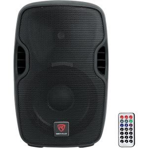 Rockville BPA10 10" 400W Peak Powered PA DJ Speaker with Bluetooth, USB/SD Player, FM Radio, XLR/RCA/1/4"/Aux Inputs, Remote, Flyable & Stand Mount - for DJs, Musicians, Events