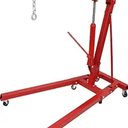 Red Engine Crane