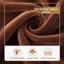 hyha Velvet Couch Cushion Covers, Stretch Chaise Lounge Sectional Couch Seat Covers L Shape for Sectional Sofa, Soft Sofa Cushion Slipcover Washable with Elastic Bottom(XL Chaise, Brown)