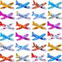 Manmel 50 Pcs Foam Gliders Planes Toys for Kids, Paper Airplane, Party Favors Goodie Bag Stuffers, Outdoor Flying Toys, Bulk for Classroom Prizes Boys and Girls