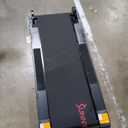 Sunny Health & Fitness Walking Pad Treadmill with Handle, Manual Compact Foldable Design Walking Running Non-Slip Surface Treadmill with Fixed Incline, LCD Monitor, Bluetooth Optional