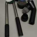 Leebein Electric Spin Scrubber, Cordless Cleaning Brush for Bathroom Shower Tub, IPX7 Waterproof Power Scrubber with 7 Brush Heads, Extendable Long Handle and 2 Speeds Scrubber for Bathtub Floor