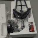 Slypadan Motion Sensor Outdoor Pendant Light Modern Exterior Hanging Porch Lantern,15.5" Anti-Rust Aluminum Outside Chandelier Black Ceiling Mount for Patio Front Door Porch Entryway Foyer Gazebo