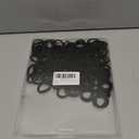 WANBY Hair Ties Mini Seamless Black Hair Bands Soft Elastics Ponytail Holders Hair Ties (100 Pcs) (100 Pcs)