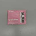 Micro Stitchy Gun For Clothes - Handheld Stitch Quick Clothing Fixer Mini Sewing Tagging Includes 6 Needle, 1000 Black Fasteners & White (Pink)