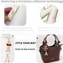 Cute Letter Charms Set Compatible with 24oz 32oz 40oz Owala Water Bottle, Owala Kids, Owala Coffee Tumbler, Owala FreeSip, Includes Handle Strap, for Owala Accessories and