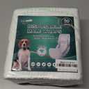 IMMCUTE Dog Diapers Male Small 50 Ct, Male Dog Diapers Disposable with Wetness Indicator, Adjustable Puppy Diapers Male, Flashdry Gel Technology, Male Dog Wraps for Incontinence & Marking