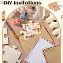Seenelling 50 Pcs 6x6 Inch Large Blank Wooden Puzzle Pieces for Crafts DIY Make Your Own Puzzle to Draw on Unfinished Large Jigsaw DIY Arts and Crafts Projects and Gift
