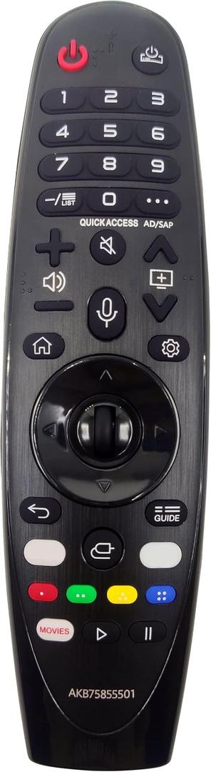 Compatible Remote Control AN-MR20GA for LG 2020 BX, CX, GX, NANO80, UHD 70, UN69, UN7300, WX, ZX Series, 49UN7100PUA, OLED65BXPUA Televisions (NO Voice Control)