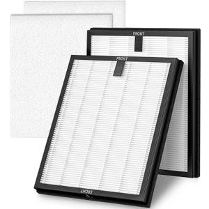 2 Pack HY4866 Filters Compatible with MORENTO HY4866, YIOU M1 Air Purifi-er, WESTHEY HY4866, 3-in-1 H13 Ture HEPA Enhanced Version Replacement Filters (Includes 2 Pack Pre-filter)