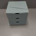 3-Drawer Vanity Organizer, Compact Storage Organization Drawers Blue