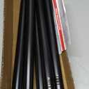 CorkLatta Black Shower Curtain Rod 31 to 80 Inch,1 Inch Diameter Adjustable Spring Tension Stainless Steel Telescoping Rod,Easy Install,No Rust