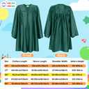 Bokon 4 Pcs 2026 Kindergarten Preschool Graduation Cap and Gown with Tassel Graduation Stole and Certificate for Toddler Kids(24,Green)