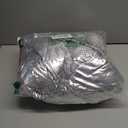 Halfword Women's Shiny Cropped Puffer Jacket Long Sleeve Solid Color Stand Neck Winter Down Coat, Silvery, M