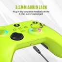 W&O Wireless Controller for With Xbox One, Xbox Series X/S, Xbox One X/S, PC, With RGB LED Light, Mappable Buttons, With 2.4GHZ Wireless Adapter Gamepad (Electric Volt)