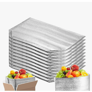 10 Pack Insulated Shipping Bags, Thermal Box Liners for Frozen and Hot Food, Large Waterproof Reusable Insulation Bags for Shopping Bag Insulation Lining Camping Picnic（14" x 9" x 13"） (SIZE A)