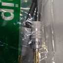 Elecan 14 AWG Speaker Cable Wire 4 Feet with Gold-Plated Banana Tip Plugs-CL2 Rated-in Wall-Heavy Duty Nylon Braided, Oxygen-Free Copper (OFC)-White-with 5 Cable Ties