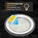 AIKVSXER 10Pack UFO LED High Bay Lights, 400W Shop Lights, 60000LM, 6000K