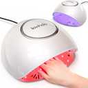 Lavinda 2-in-1 UV LED Nail Lamp with Red Light Skincare, 54W UV Light for Gel Polish Nails, Professional Fast Curing Nail Dryer with Auto Sensor & 4+2 Timer Settings, Nail Art Tools for Salon Home Use