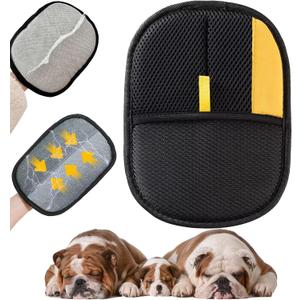 Yostyle Electrostatic Pet Hair Remover Glove - Reusable Electrostatic Pet Hair Removal Gloves for Couch, Carpet, Double Sided Grooming Glove for Cat & Dog Hair, Upgraded Static Removal Tool (1)