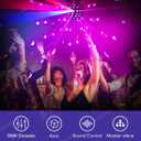 MOKA SFX LED Moving Head Sphere Light 6-in-1 RGBWA+UV Infinite 360 Rotating Magic Ball Effect Light with DMX512, Sound Active for DJ, Club, Party, Wedding, Stage Disco Lighting