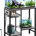 Livofloral 5-10-20 Gallon Fish Tank Stand with Outlet & Adjustable Shelves