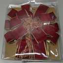 SY Super Bang Velvet Christmas Tree Topper, Red/Gold 48x12 Inch Christmas Bow Tree Topper for Xmas Tree Decorations, for Xmas Ornaments Holiday Home Indoor/Outdoor Wedding Thanksgiving Decor.
