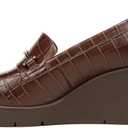 Naturalizer Women's Soul, Achieve Loafer (7.5, Dark Brown Croco)