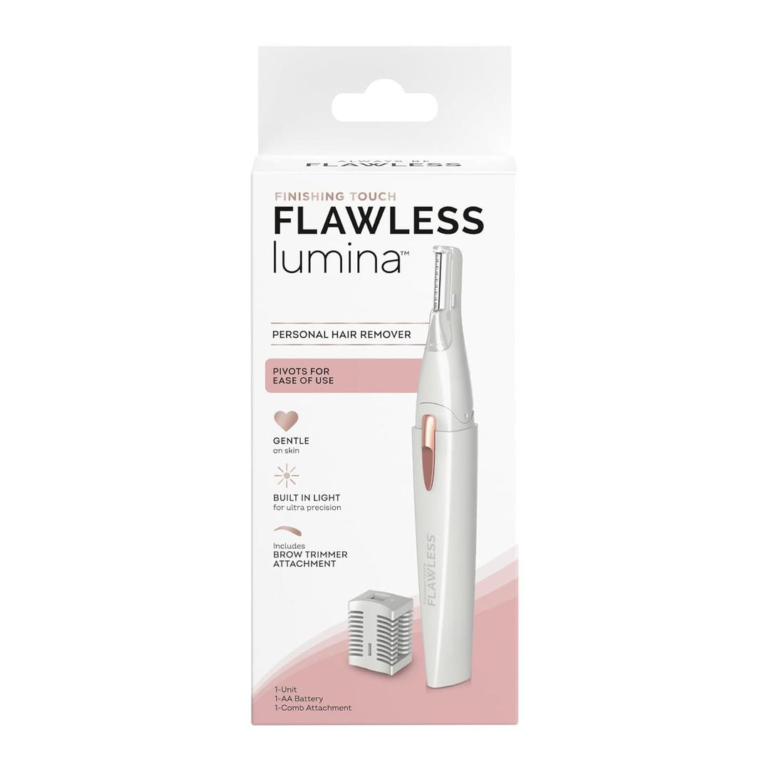 Finishing Touch Lumina Painless Hair Remover, Silver (1 Count (Pack of 1))