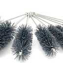 Pipe Cleaning Brush Set Abrasive Filament, 9 Piece Variety Pack for Removal of Rust, Corrosion, Paint