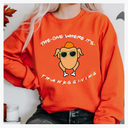 The One Where It's Thanksgiving Sweatshirt Funny Thanksgiving Turkey Sweatshirt Gift, XL