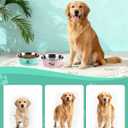 RooXchowla Slow Feeder Dog Bowls, 6cups Large Capacity, Set of 2, Including Two Bowls and one Slow Feeder Insert, Suitable for Large and Medium-Sized Dogs