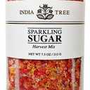 2 x India Tree Harvest Mix Sparkling Sugar, 7.5 oz | Vibrant Fall Orange, Red, Yellow & White Decorating Sugar Mix (7.5 Ounce (Pack of 1))