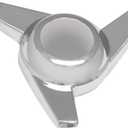 GG Grand General 90347 Chrome Knock-Off Spinner 3 Bar Swept 2-1/2 Inches Wing, L/H, Silver