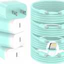 GREPHONE iPhone Charger Fast Charging,20W PD USB C Wall Charger 4 Pack with 6FT Fast Charging Cable,for iPhone 14/14 Pro Max/13/13 Pro/12/12 Pro/11/11 Pro/XS(Blue)
