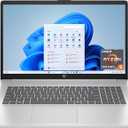 HP 17.3 inch Laptop, HD+ Display, AMD Ryzen 5 7520U, 16 GB RAM, 512 GB SSD, AMD Radeon Graphics, Windows 11 Home, Natural Silver, 17-cp2199nr
