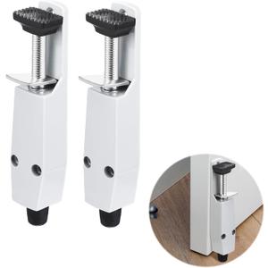 2 Packs Heavy Duty Spring Loaded Kickdown Door Stop Foot Operated Door Holder with Kick Down Step for Residential and Commercial Use