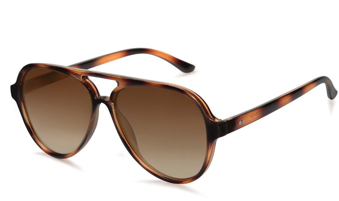 Classic Polarized Aviator Sunglasses for Women Men, Retro Trendy Aviators Shades SJ2201