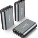 HDMI Coupler Female to Female 3 Pack 3D 4K@60Hz HDMI Adapter Aluminum Alloy Extension Cable Connector for HDTV, Roku Stick, Computer, PC, Monitor, Laptop, Projector, DVD Player, PS 5/4/3