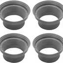 RECOIL SPB65K 4 Pack Foldable Silicone 6.5” Car Speaker Baffle Kits, for Sound Quality Improvement and Speaker Protection, Four Pieces