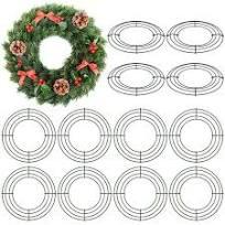 Aodaer 24 Pack 30 Inch Wire Wreath Frame Christmas Dark Green Wire Wreath Ring Round Metal DIY Floral Crafts Wreaths for Halloween New Year Holiday Valentines Day Decorations