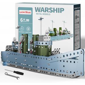 Lucky Doug Stem Building Projects Model Cruiser Ocean Ship Set, 504 Pieces Stem Project Building Toys for Kids Ages 8-12, Assembly Science Kit Toys Gifts for Boys Kids Girls 8 9 10 11 12-16 Years Old
