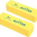 Slow Rebound Cute Butter Squeeze Stress Balls, 2026 New Realistic Soft Butter Stick ,Slow Rising Portable Squishy for Anxiety and Stress Relief, for Adults (2pcs)