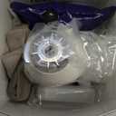 H2ofloss Water Dental Flosser Portable Dental Oral Irrigator with 5 Modes, 6 Replaceable Jet Tips, Rechargeable IPX7 Waterproof Teeth Cleaner for Home and Travel -300ml Detachable Reservoir (HF-6) (White)