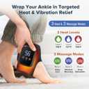 Cordless Foot Massager for Neuropathy, Foot Renew Massager, Ankle Massager for Pain Relief, HSA Eligible FSA, Ankle Heating Pad with Massage, Foot Heating Pad, Black
